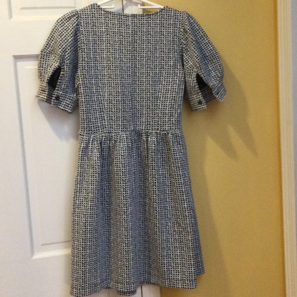 Loft black and white checkered tweed mini dress, xsp. - Picture 5 of 6